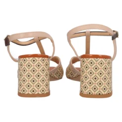 Sandali con Tacco Donna Beige