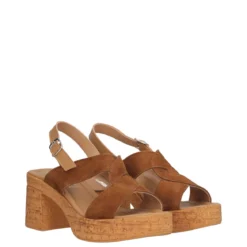 Sandali con Tacco Donna Beige