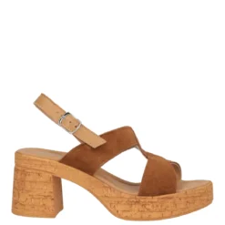 Sandali con Tacco Donna Beige