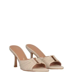 Sandali con Tacco Donna Beige