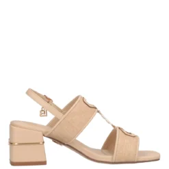 Sandali con Tacco Donna Beige