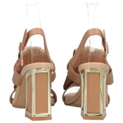 Sandali con Tacco Donna Beige