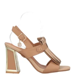 Sandali con Tacco Donna Beige