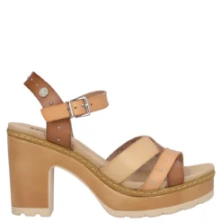 Sandali con Tacco Donna Beige