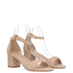 Sandali con Tacco Donna Beige