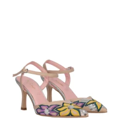 Sandali con Tacco Donna Beige