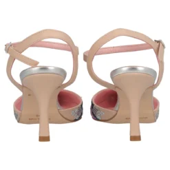 Sandali con Tacco Donna Beige