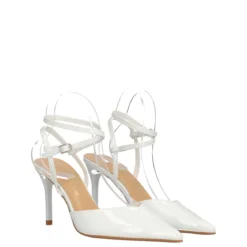 Sandali con Tacco Donna Bianchi in Vernice