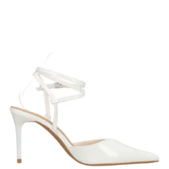 Sandali con Tacco Donna Bianchi in Vernice
