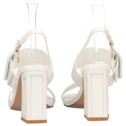 Sandali con Tacco Donna Bianche