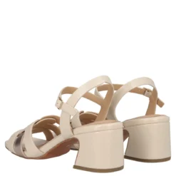 Sandali con tacco Donna Crema