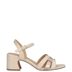 Sandali con tacco Donna Crema
