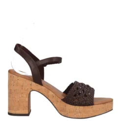 Sandali con Tacco Donna Marroni