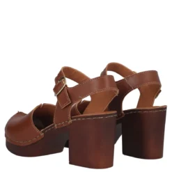 Sandali con Tacco Donna Marroni