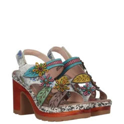 Sandali con Tacco Donna Multicolor