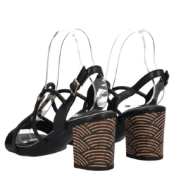 Sandali con Tacco Donna Nere