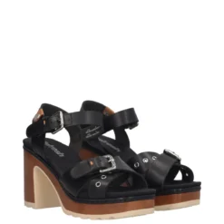 Sandali con Tacco Donna Neri