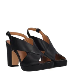 Sandali con Tacco Donna Neri