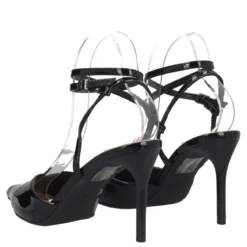 Sandali con Tacco Donna Neri in Vernice