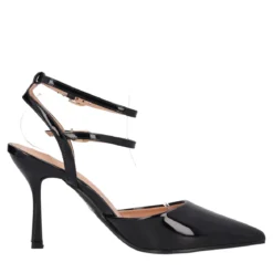 Sandali con Tacco Donna Neri in Vernice