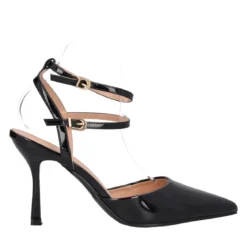 Sandali con Tacco Donna Neri in Vernice