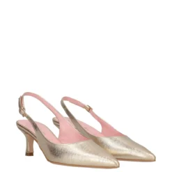 Sandali con Tacco Donna Oro