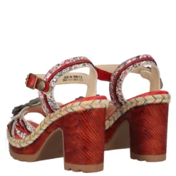Sandali con Tacco Donna Rosse