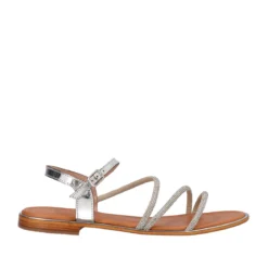 Sandali Donna Argento in Pelle
