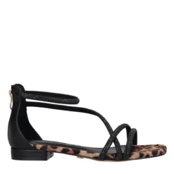 Sandali Donna Neri e Leopardati