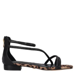 Sandali Donna Neri e Leopardati