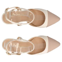 Sandali Donna Nude-Burro Tacco 6 cm