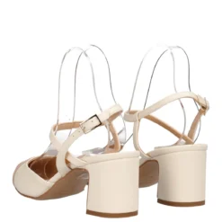Sandali Donna Nude-Burro Tacco 6 cm