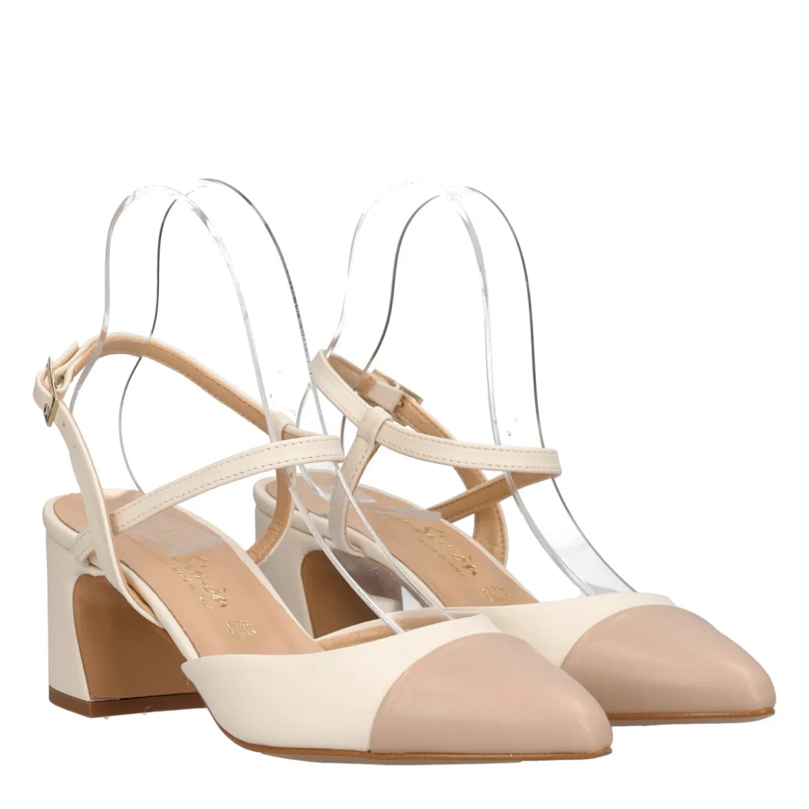 Sandali Donna Nude-Burro Tacco 6 cm