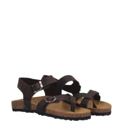 Sandali Infradito Donna Marroni Rustiche