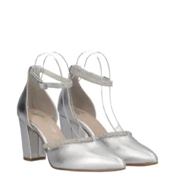 Sandalo con Tacco 8 cm Donna Silver