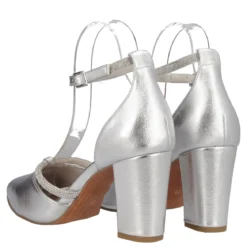 Sandalo con Tacco 8 cm Donna Silver