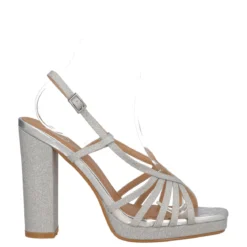 Sandalo con Tacco Donna Argento