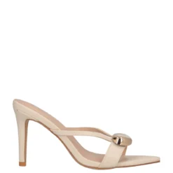 Sandalo con Tacco Donna Beige