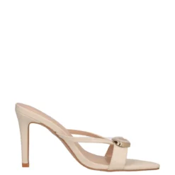 Sandalo con Tacco Donna Beige