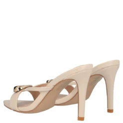 Sandalo con Tacco Donna Beige