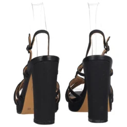Sandalo con Tacco Donna Nero