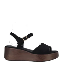 Sandalo con Zeppa Donna Nero