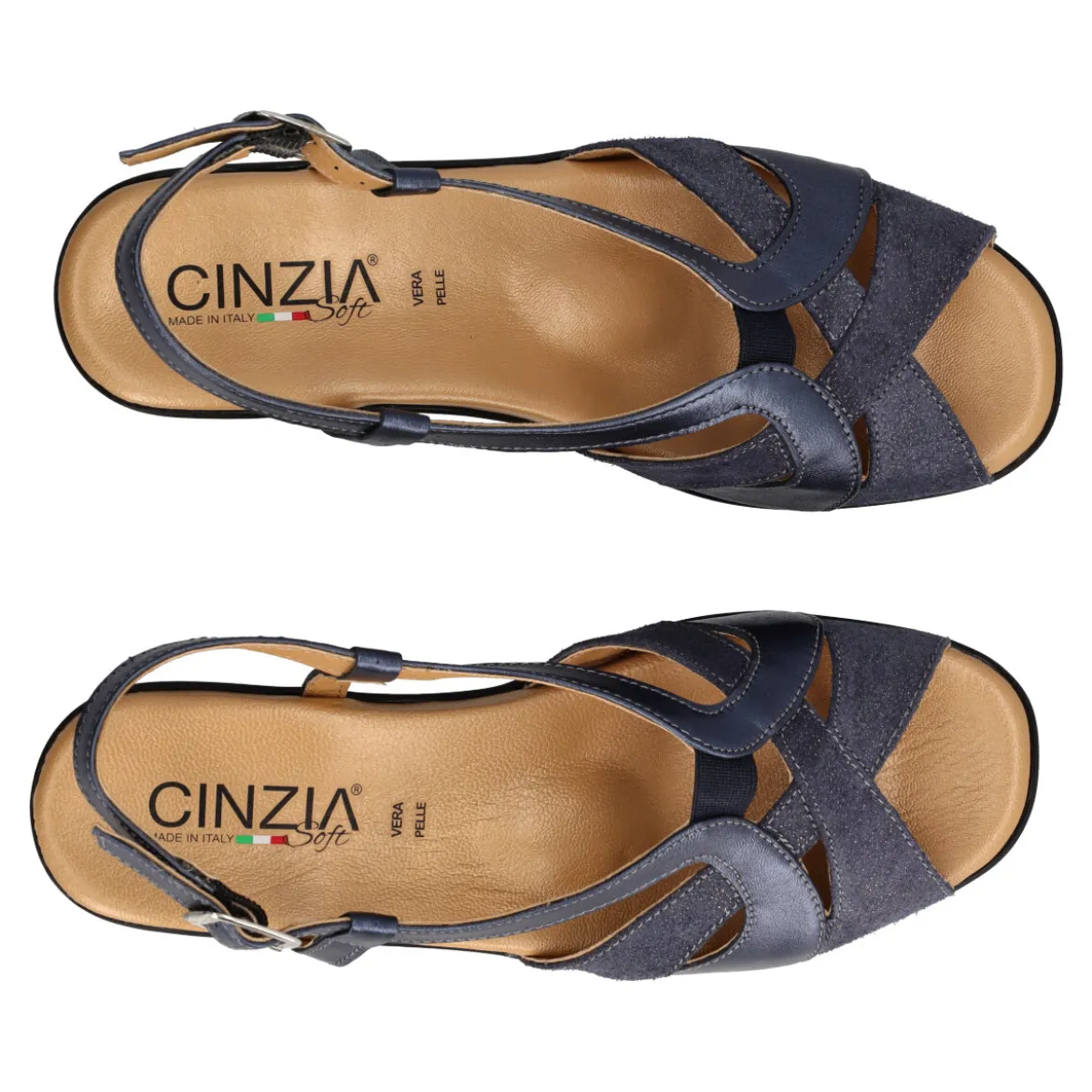 Sandalo Donna Blu Perla