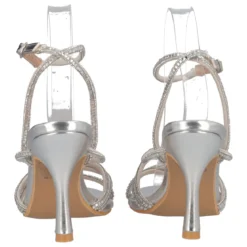 Sandalo Donna con Tacco Argento