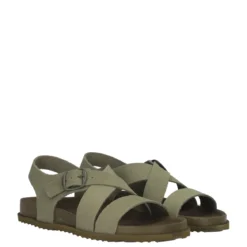 SANDYBETT Sandalo Donna Verde in pelle