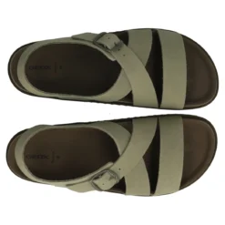 SANDYBETT Sandalo Donna Verde in pelle