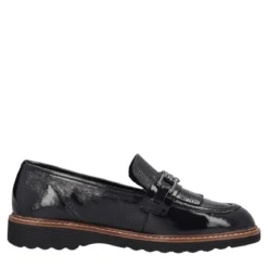 SIMPLY Mocassini Donna Neri in Pelle