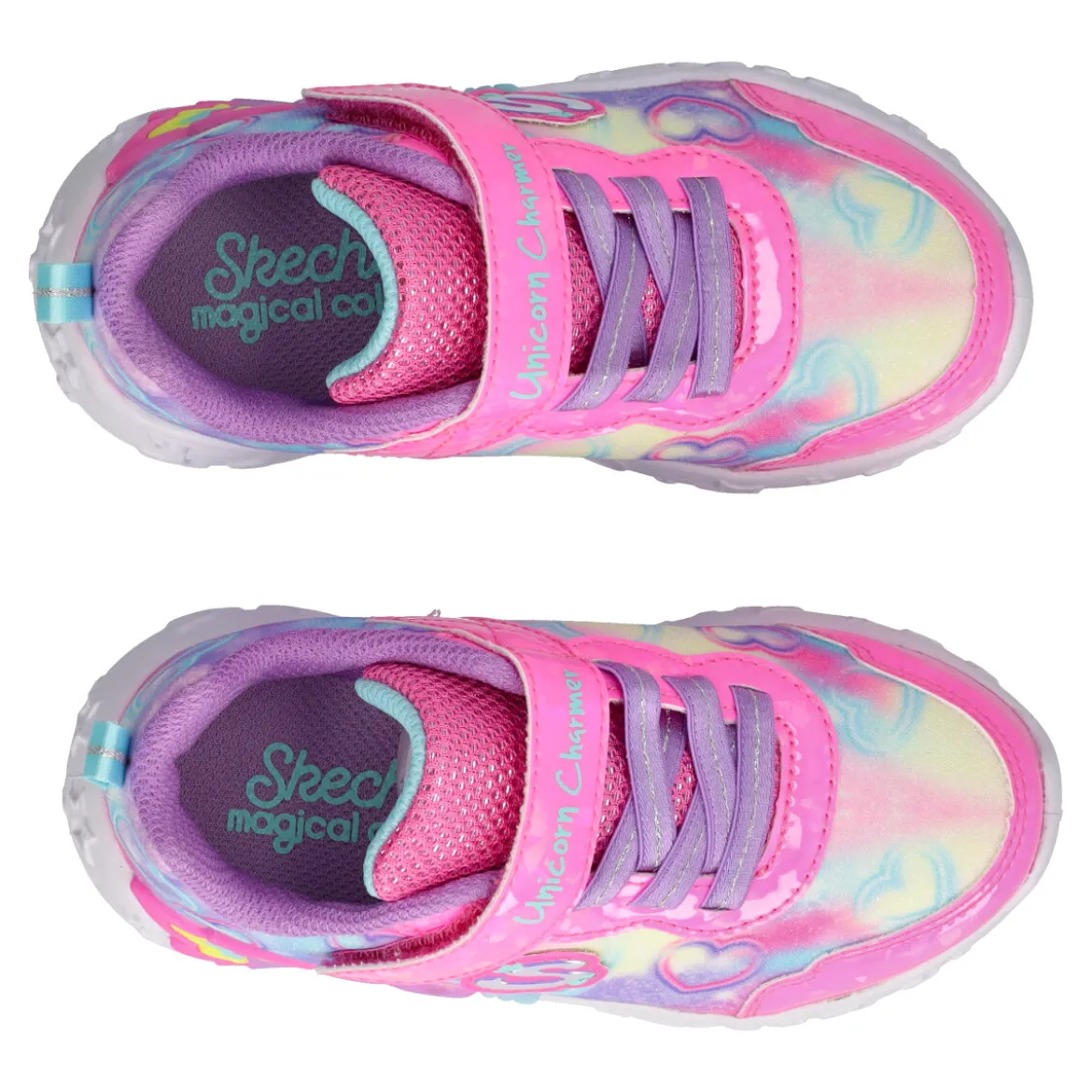 S LIGHTS UNICORN Sneakers Bambina Lilla e Fuxia con Luci