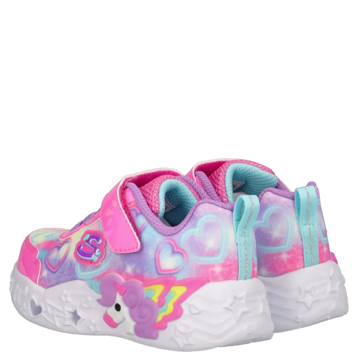S LIGHTS UNICORN Sneakers Bambina Lilla e Fuxia con Luci