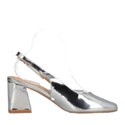 Slingback Donna Argento Alte 7 cm